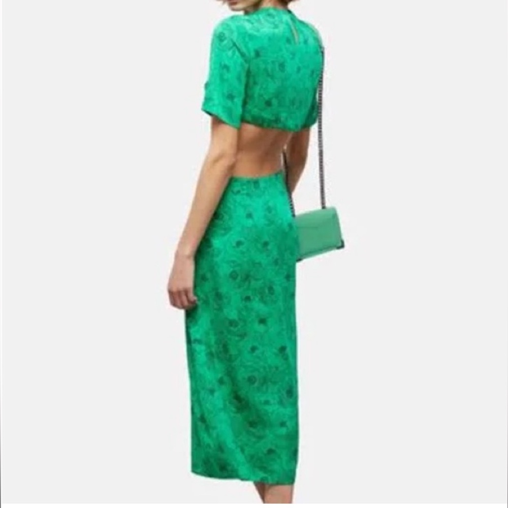 NWT THE KOOPLES | Green Floral Backless maxi designer Sundress - Picture 8 of 13